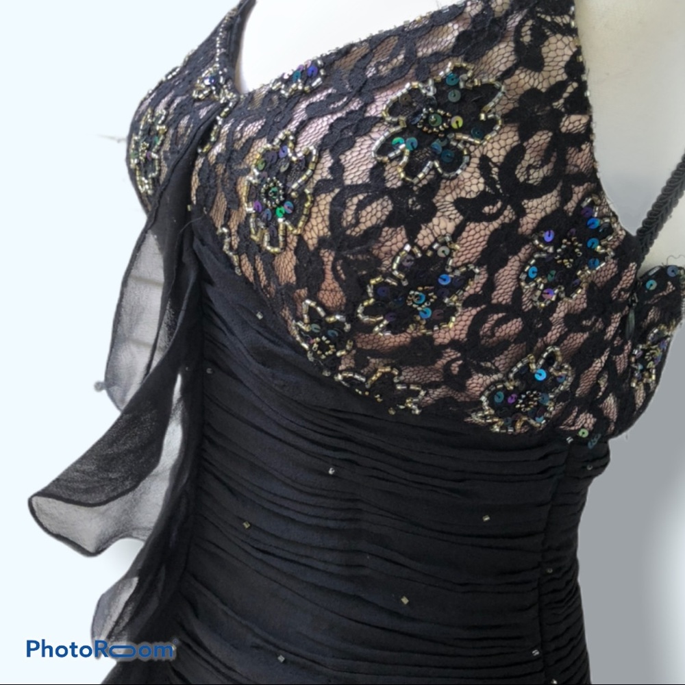 Cache | Sequined Cocktail Floor Length Dress - image 2